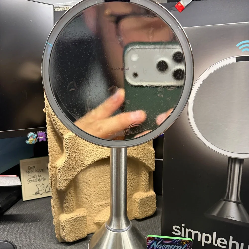 Simplehuman ST3052 Sensor Mirror 5x Magnification Brushed Stainless Steel As-Is